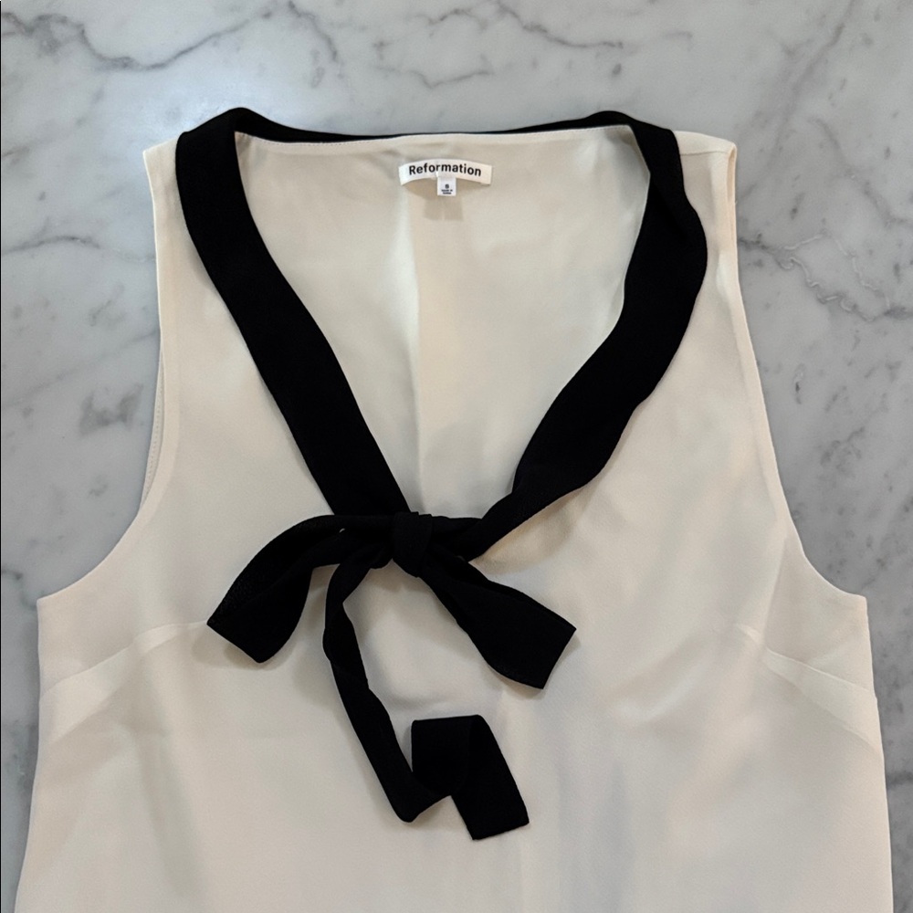 Reformation Jolene Tie-Front Blouse - Picture 6 of 7